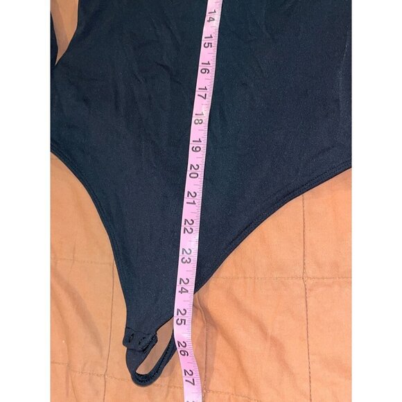 Babaton Contour Black Square Neck Long-Sleeve Bodysuit Women's Size M - Picture 7 of 9